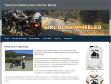 Tablet Screenshot of dualsportwomen.com